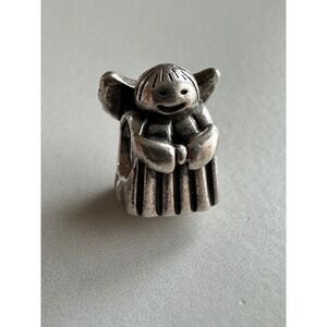 Pandora Angel of Hope Charm S925 ALE Sterling Silver Retired Cherub Bead 790337